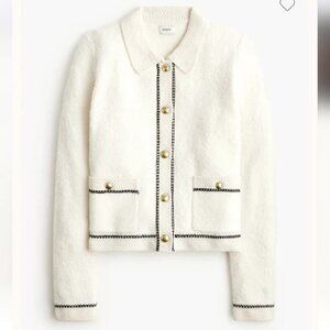 J. Crew Bouclé lady cardigan sweater-Medium
